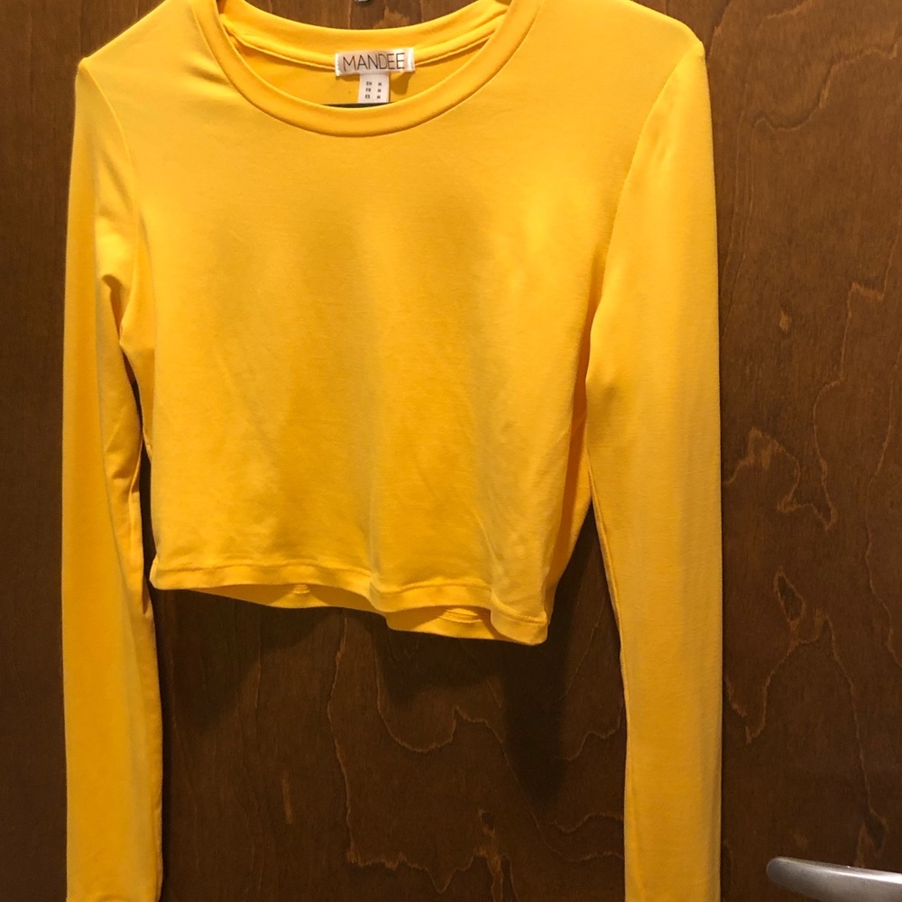 YELLOW CROP TOP